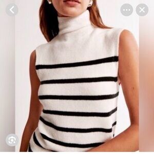 Abercrombie & Fitch sleeveless merino blend sweater